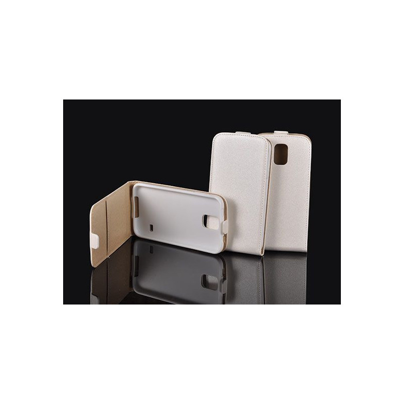 Huawei Y635 fehér szilikon keretes vékony flip tok Huawei Y635 fehér szilikon keretes vékony flip tok