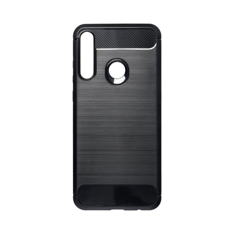 Huawei Y6P szilikon tok, fekete, Carbon fiber Huawei Y6P szilikon tok, fekete, Carbon fiber