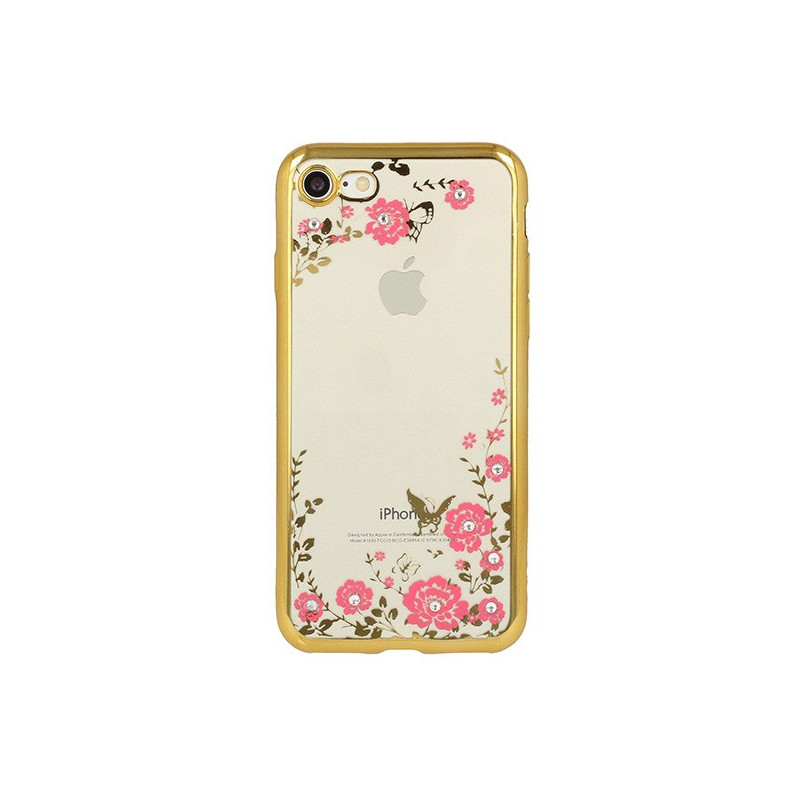 iPhone 11 Pro (5,8") arany virág mintás köves szilikon tok iPhone 11 Pro (5,8") arany virág mintás köves szilikon tok