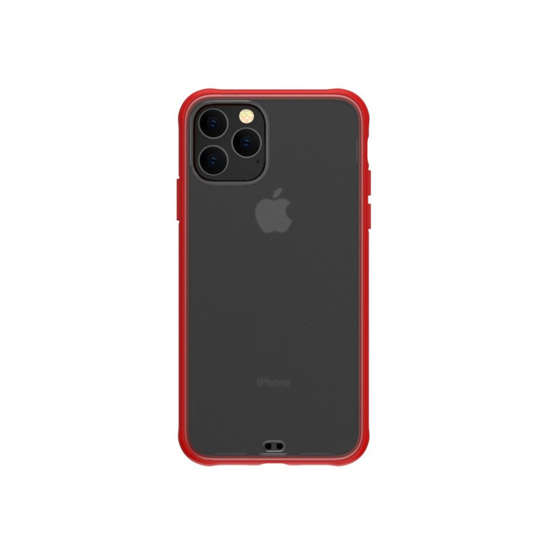 iPhone 11 Pro (5,8") hátlap tok, átlátszó / piros kerettel, Devia Soft Elegant iPhone 11 Pro (5,8") hátlap tok, átlátszó / piros kerettel, Devia Soft Elegant