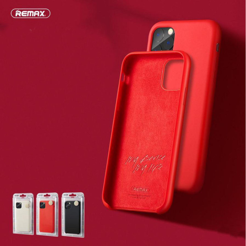iPhone 11 Pro Max (6,5") szilikon tok, hátlap tok, piros, matt, Remax RM-1613 iPhone 11 Pro Max (6,5") szilikon tok, hátlap tok, piros, matt, Remax RM-1613